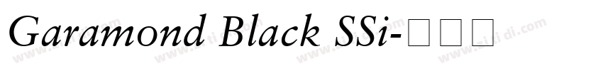 Garamond Black SSi字体转换